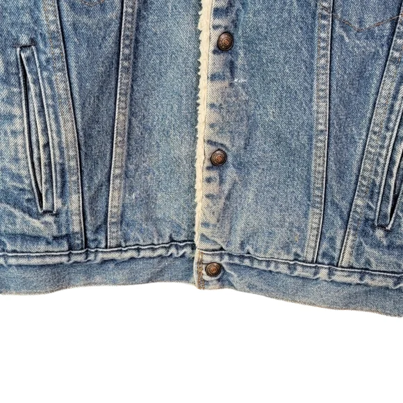 Levi's Type 3 Trucker Vintage USA Heavy Sherpa Lined Jean Jacket Coat 46R